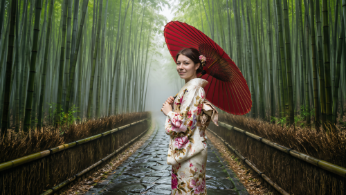 Japanese Bamboo Forest Beauty