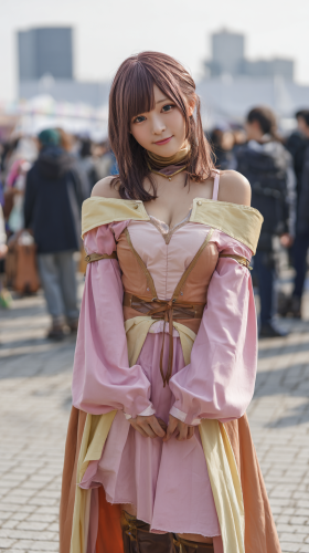 Magical Girl Fireball Spell -Before